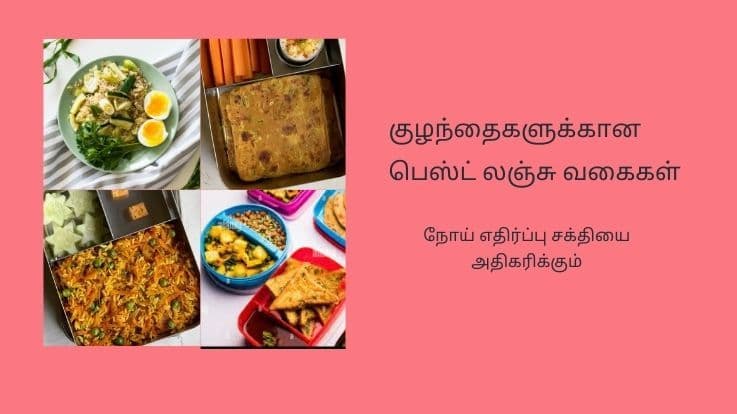 குழந்தைகளுக்கான பெஸ்ட் லஞ்சு வகைகள் - ஈஸி & ஹெல்தி